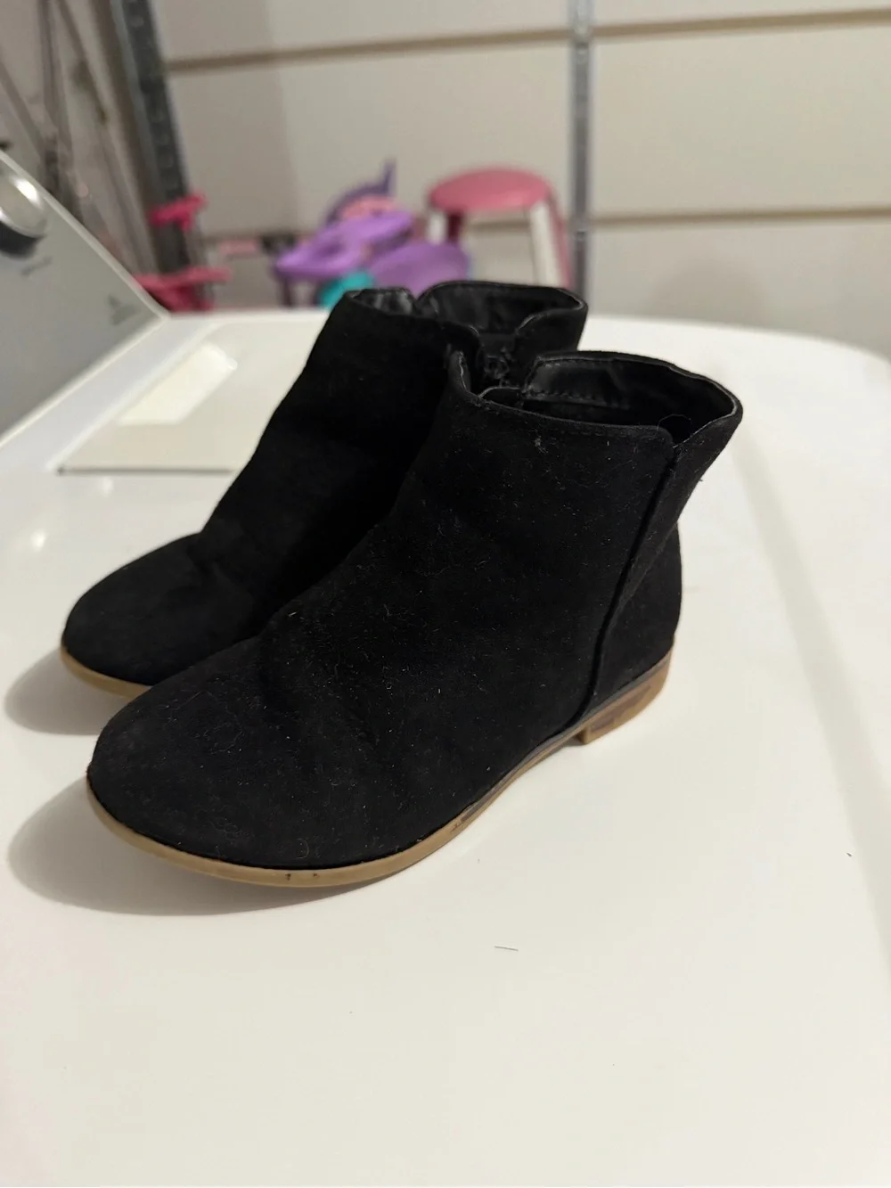 Cat & Jack Black Kids Ankle Boots